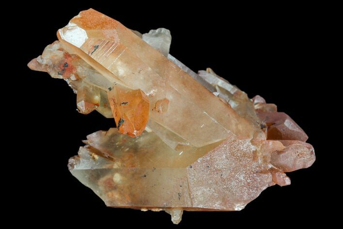 Natural, Red Quartz Crystal Cluster - Morocco #128058